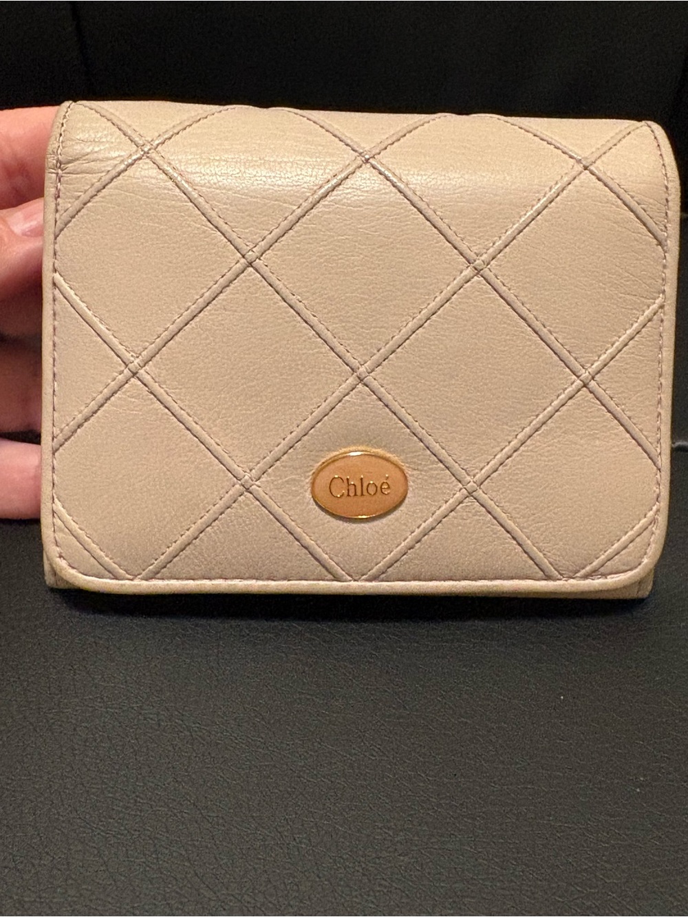 Chloe Wallet vintage light neutral pink